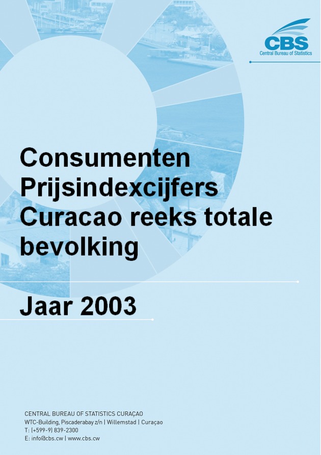 Consumenten Prijsindexcijfers Curaҫao Jaar 2003